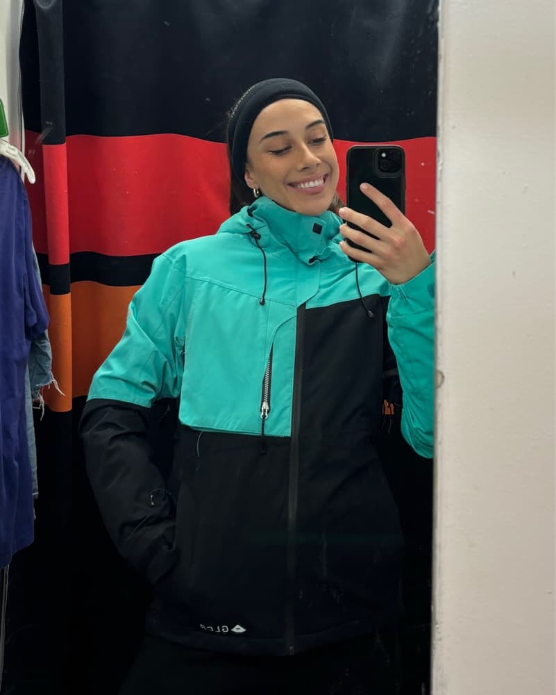Electric Teal Snow Jacket - Image 2