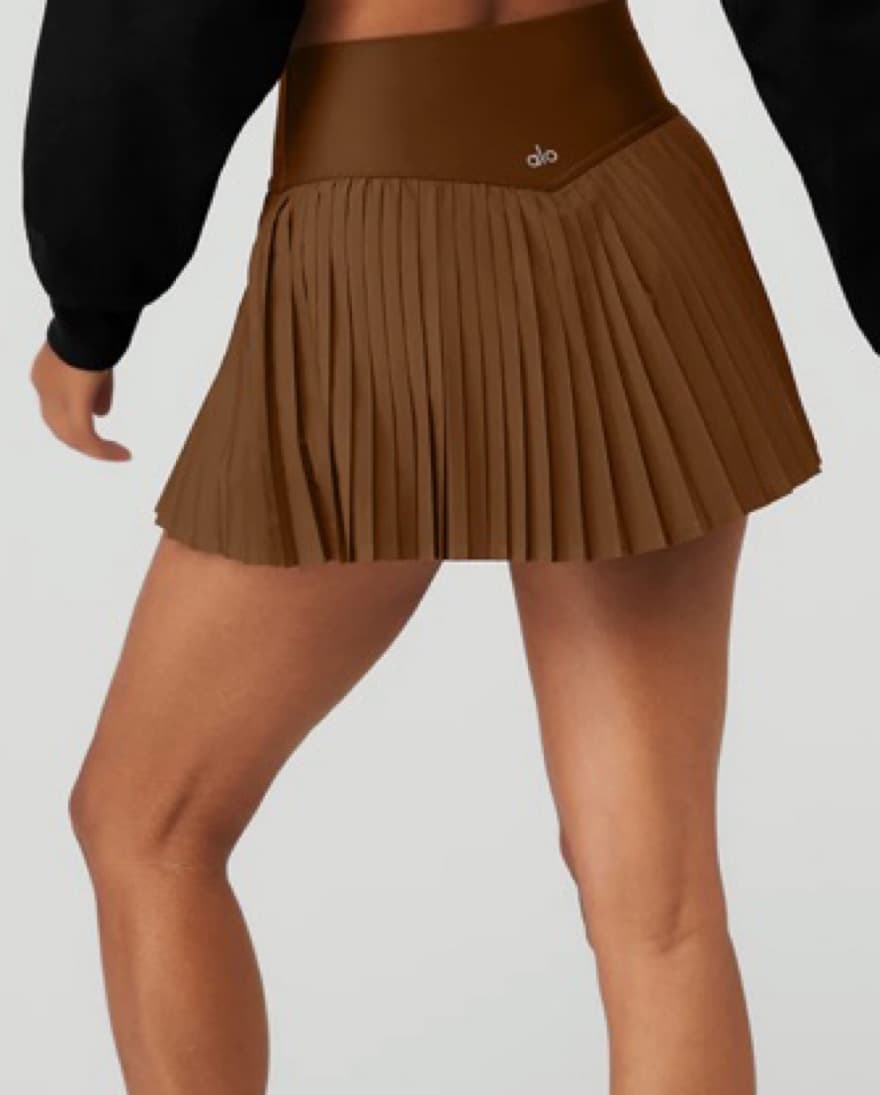 Brown Alo Tennis Skirt - Image 3