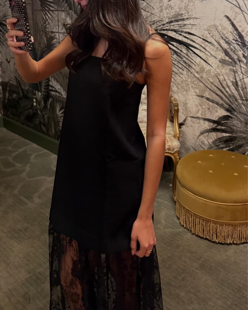 Boutique Lace Black Dress - Image 2