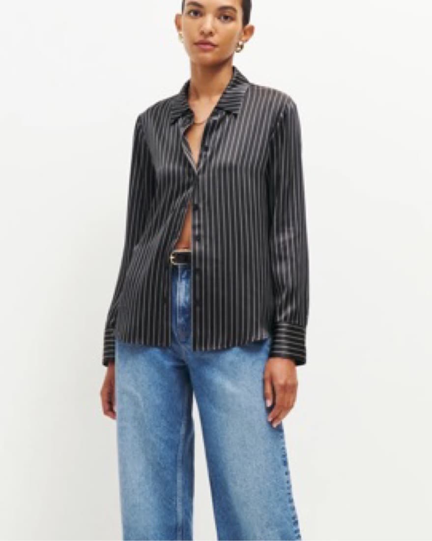 Black And White Button Down  - Image 1