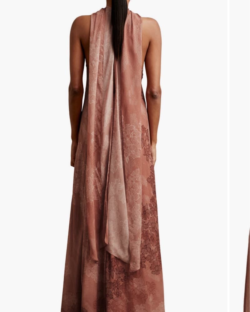 Reiss Lacey Sleeveless Column Dress - Image 5