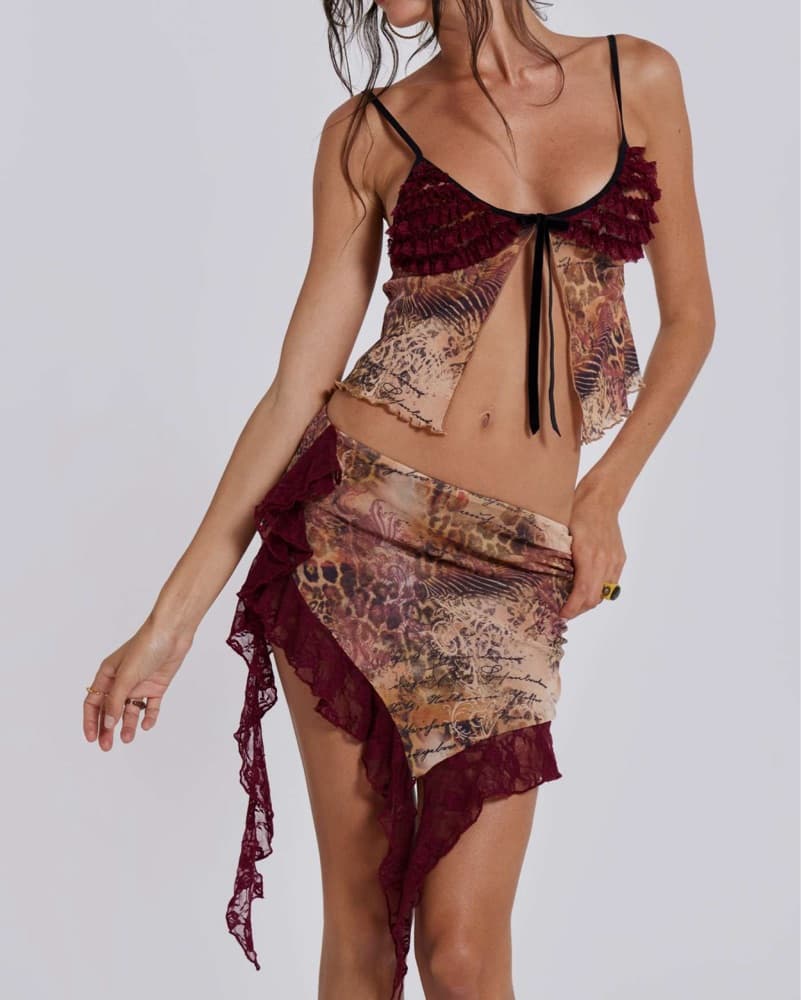 Jaded London Celestia Lace Mini Skirt - Image 5