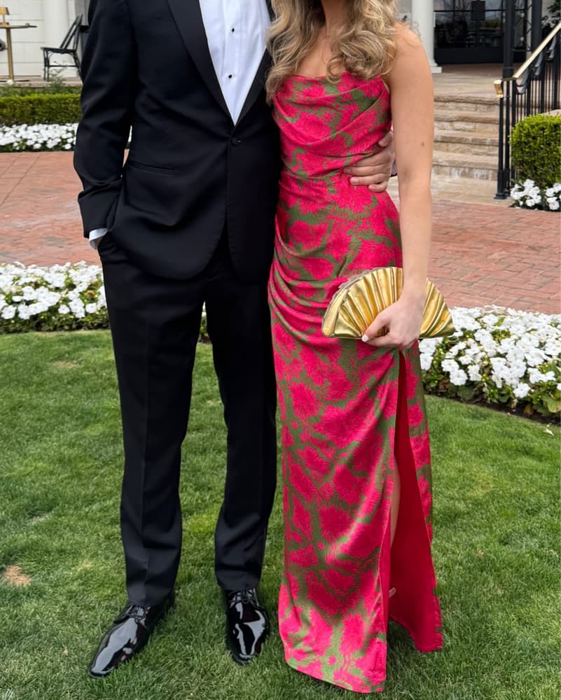 Vibrant Floral Gown - Image 1