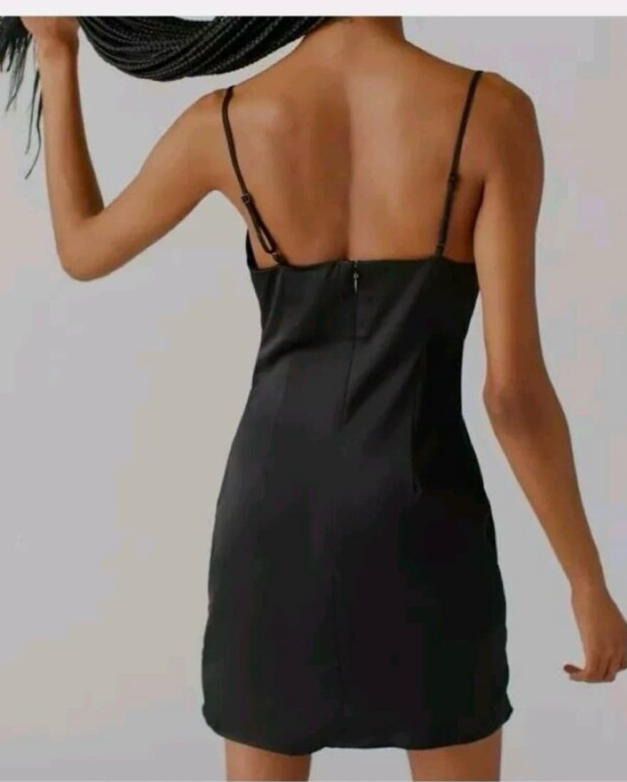 Black Slip Dress - Image 2