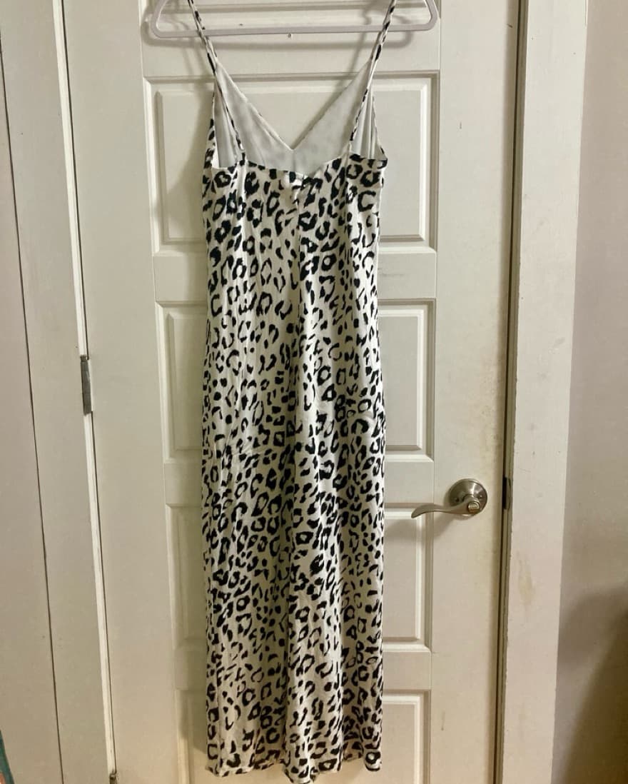 L’AGENCE White Cheetah Print Dress - Image 3