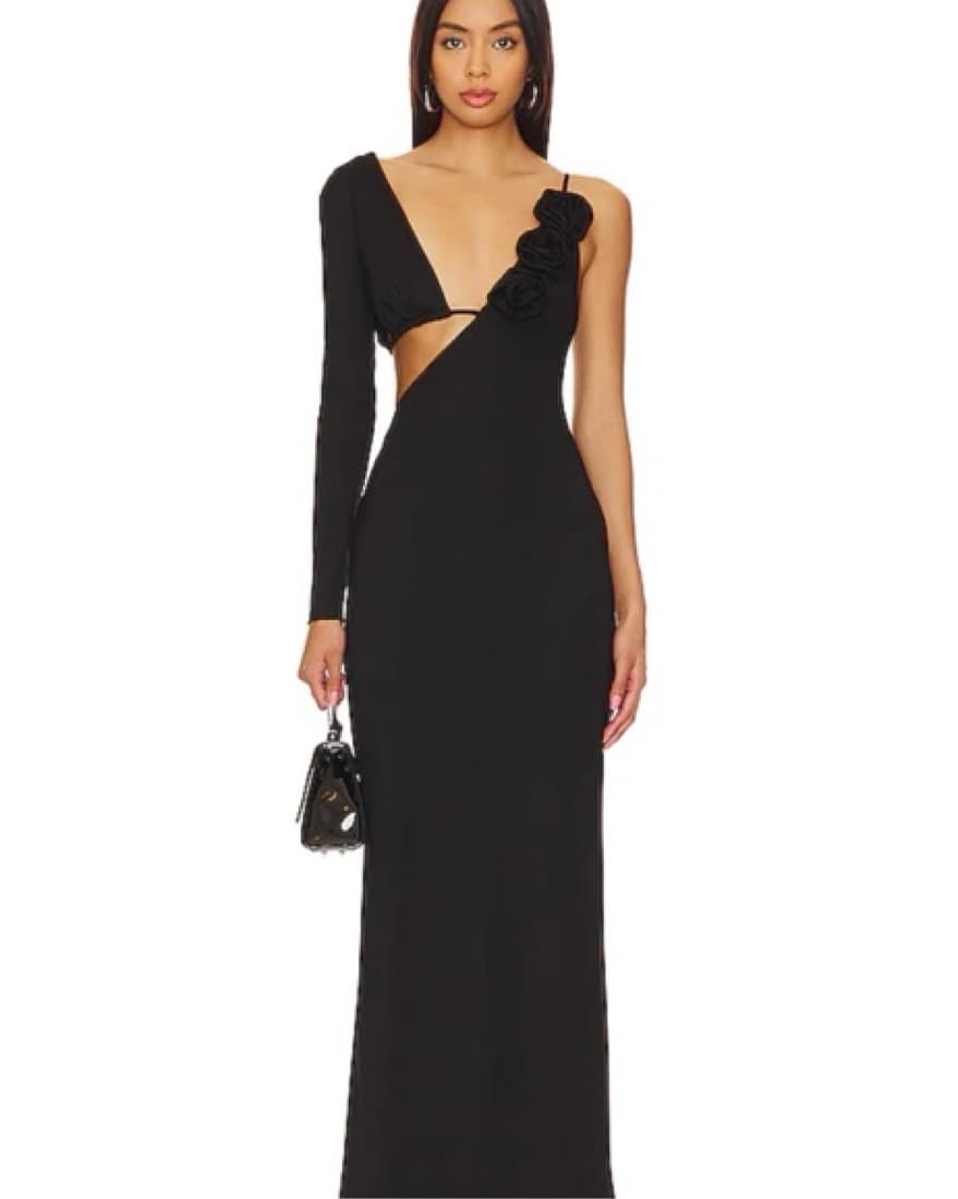 Camila Coelho Waleska Black Maxi Dress - Image 1