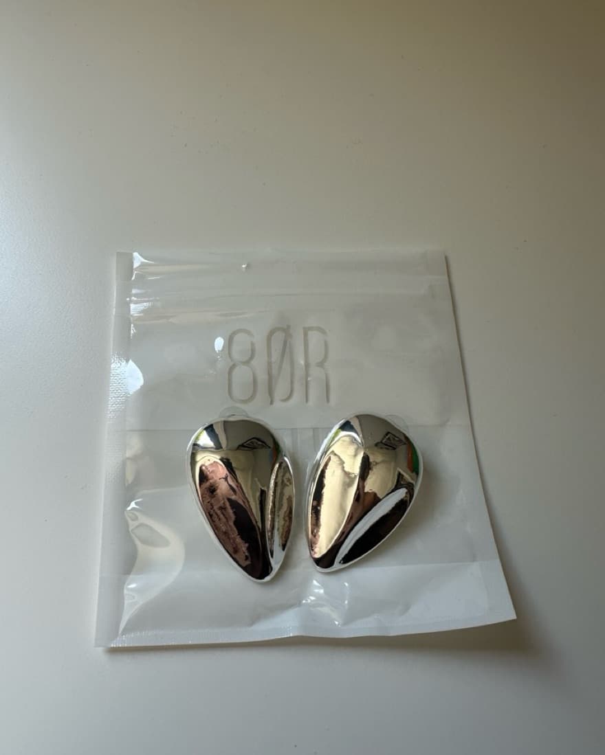 Silver Drop Earrings - Image 2