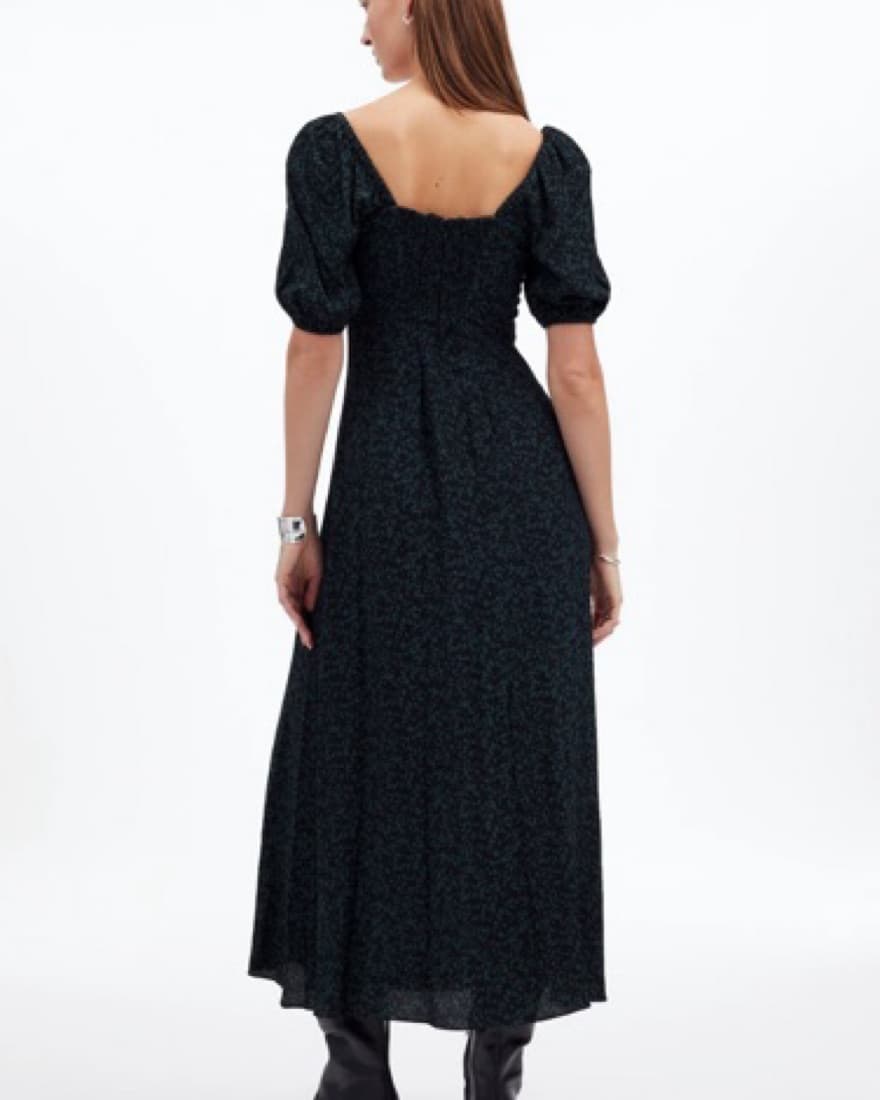 Madewell Puff-Sleeve Midi Dress - Image 3