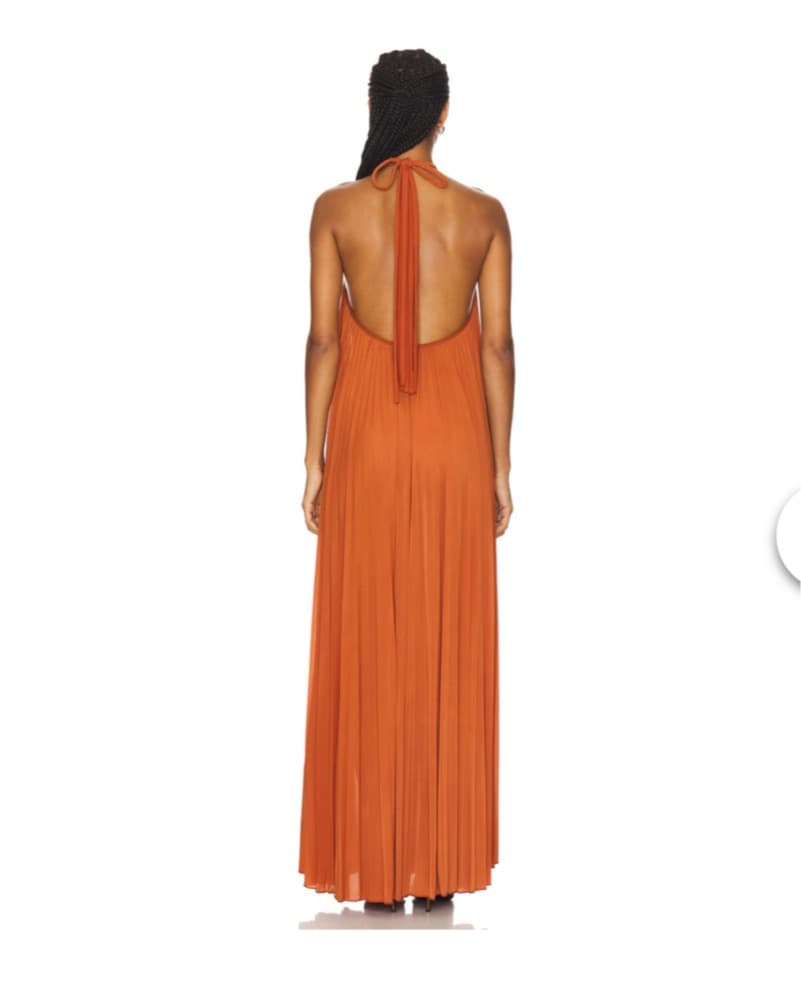 Ronny Kobo Orange Maxi Dress - Image 2