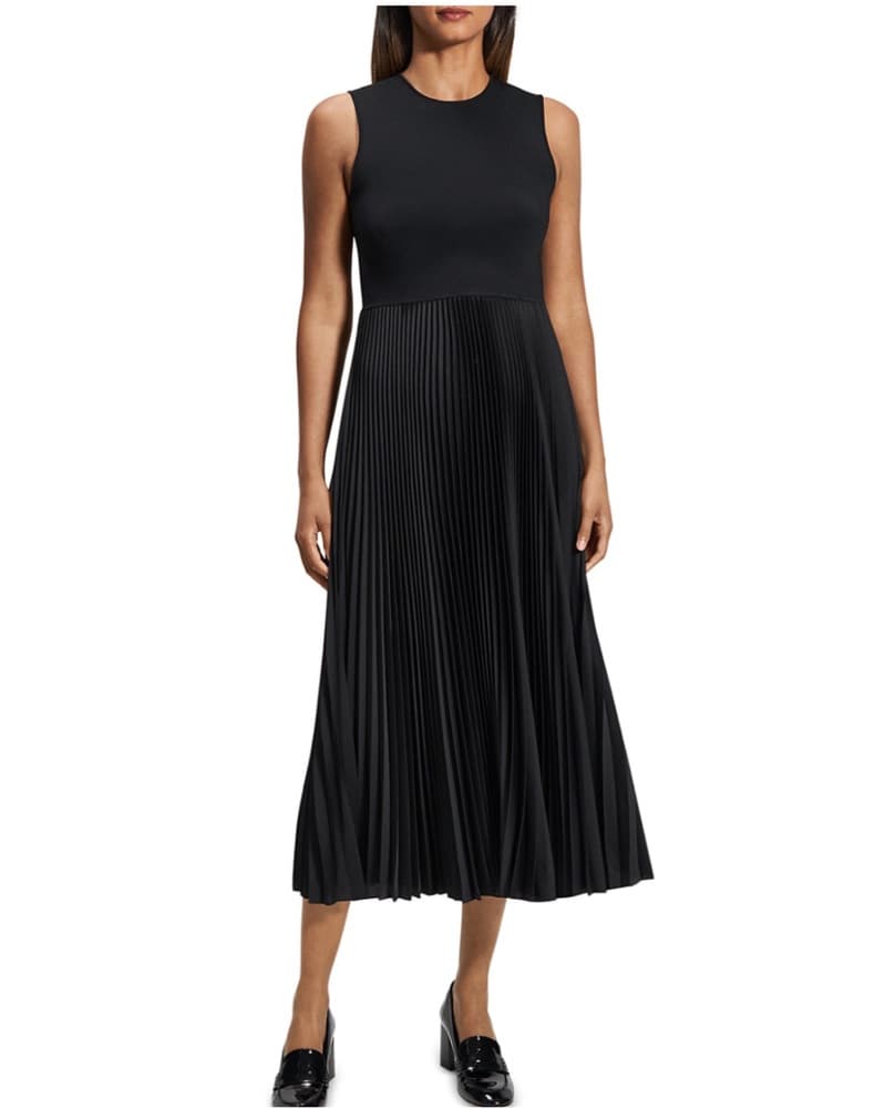 Theory Pleated Dress - Image 3