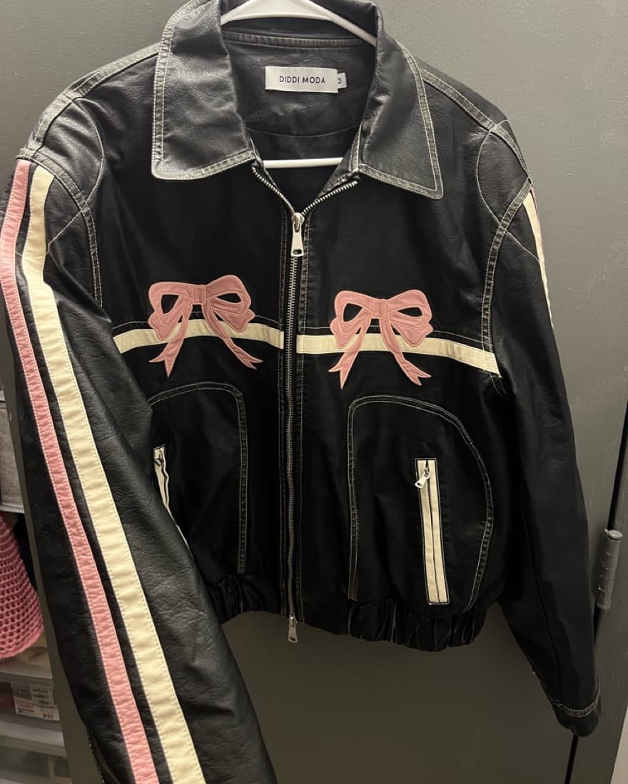 Bow leather jacket  - Image 1