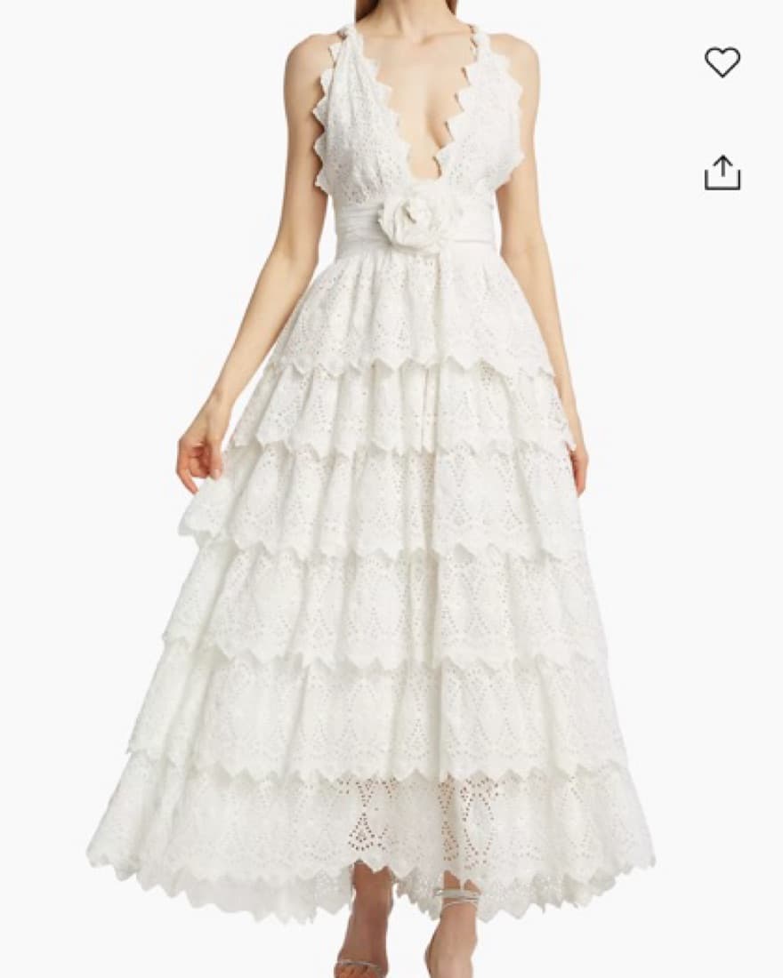 LoveShackFancy Nevis Ruffled Eyelet Maxi - Image 4