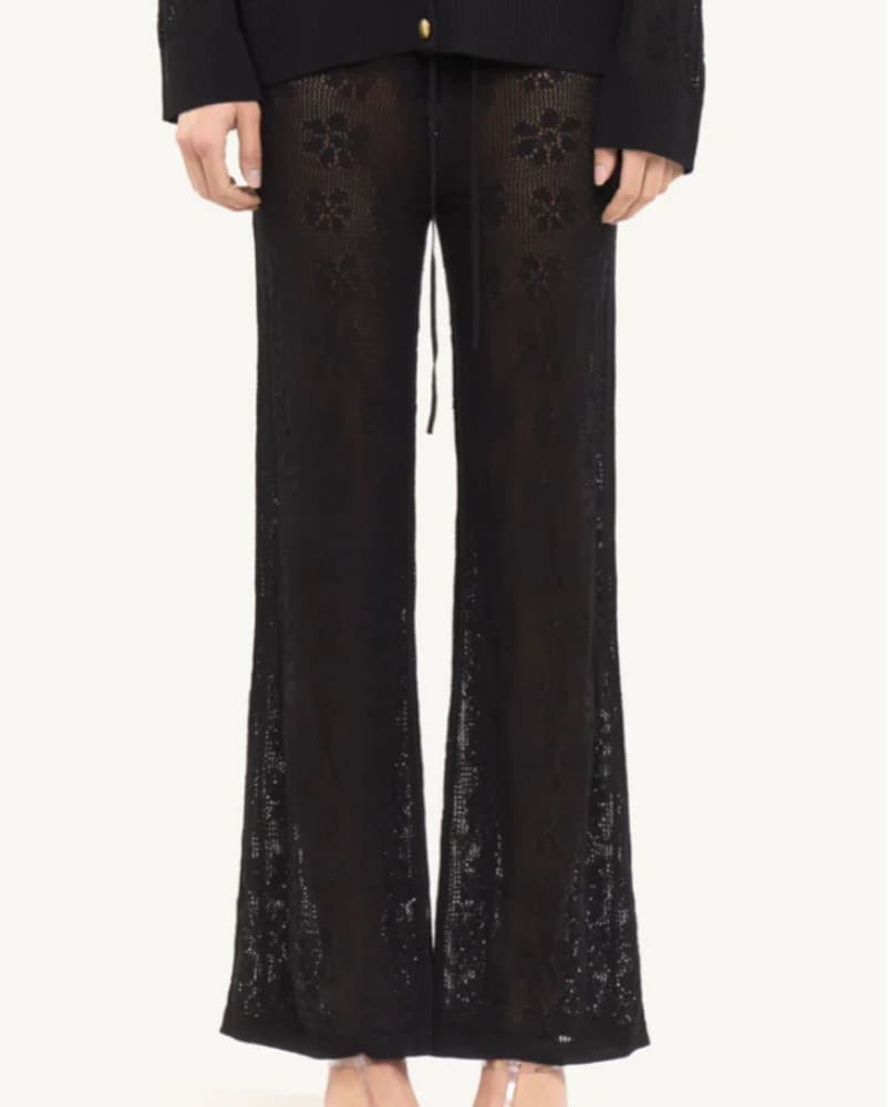 Asta Resort Delilah Crochet Pant - Black - Image 2