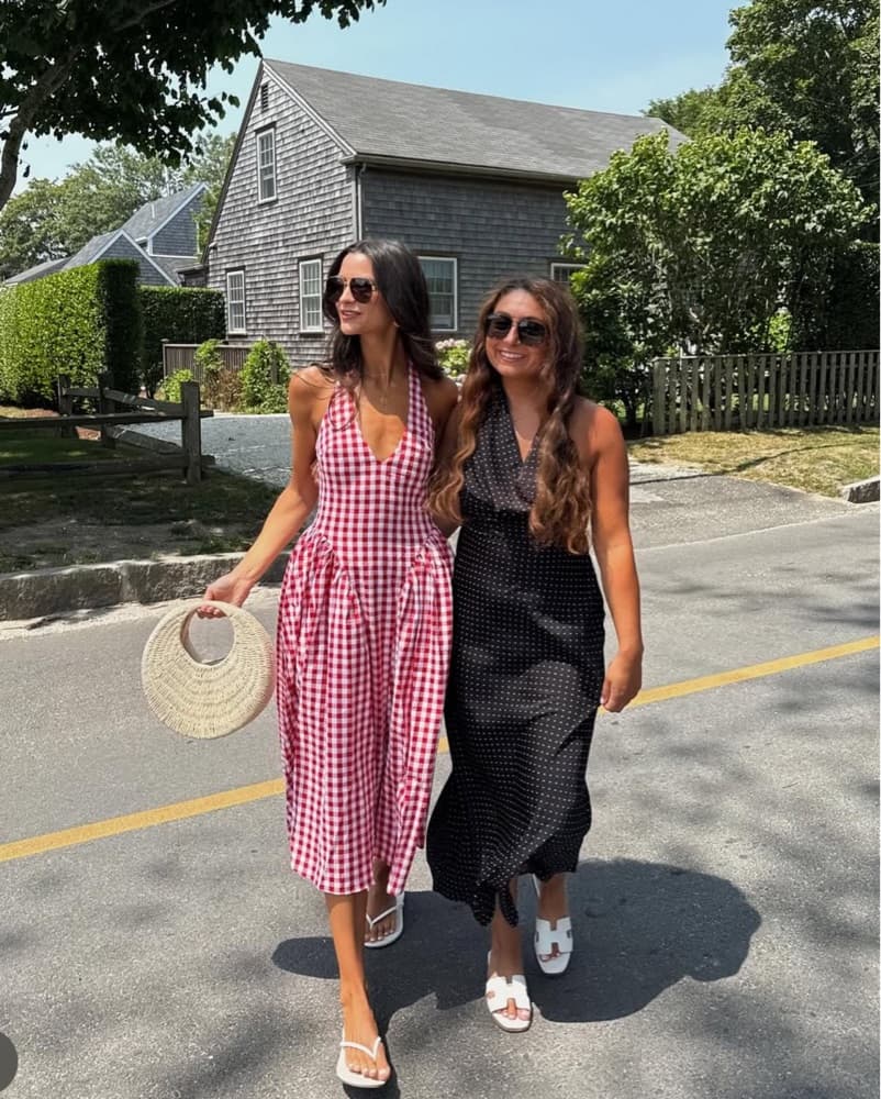red gingham dress - Image 2