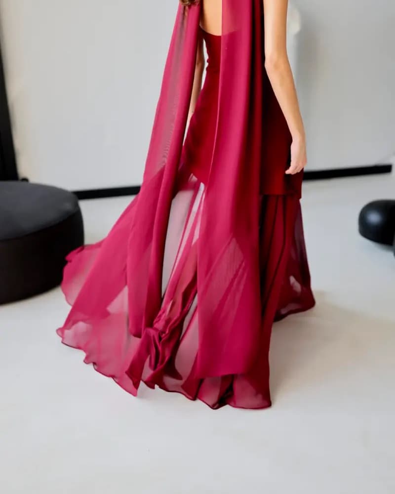 NWT maroon Matterstore Monaco Dress  - Image 4