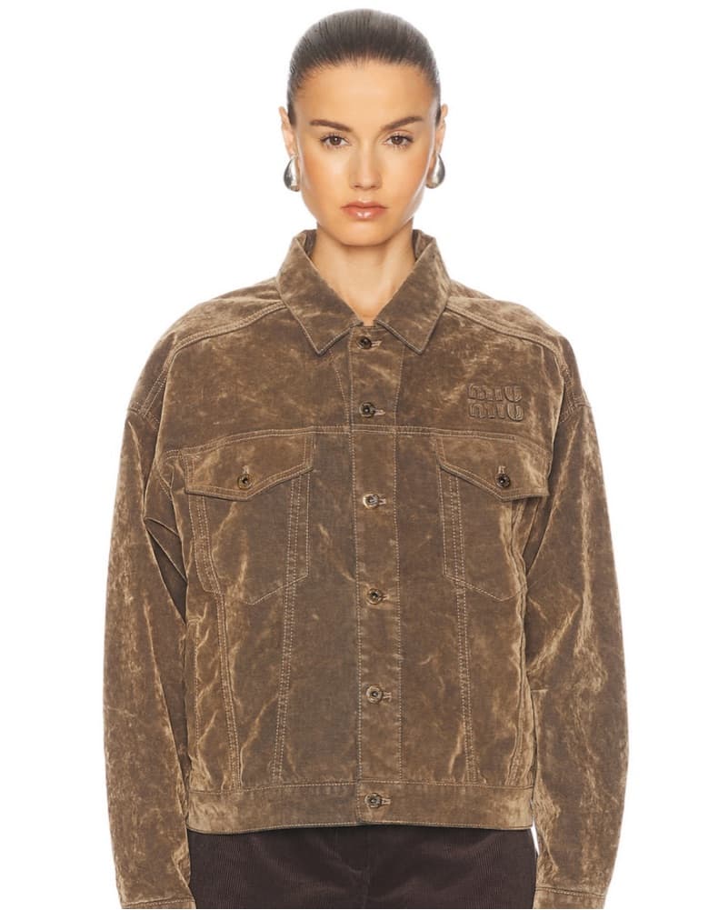 Miu Miu Velvet Button Up  - Image 2