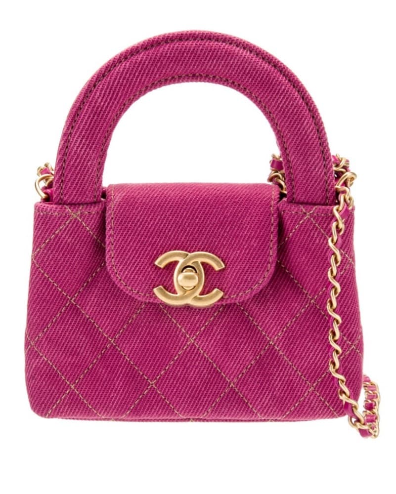 Chanel Nano “Mini Kelly” Pink Denim  - Image 1