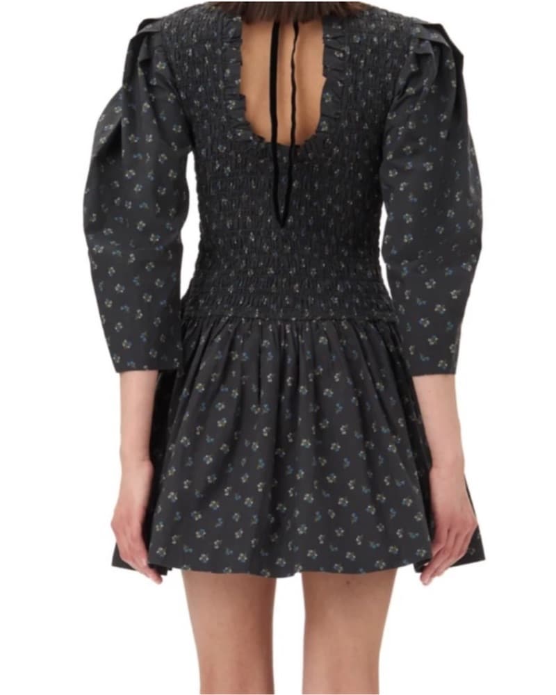 Ganni Smocked Mini Dress  - Image 2