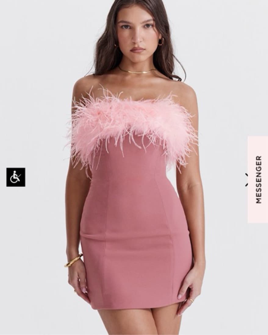 House Of CB Alexa Mini Dress Sz S - Image 3