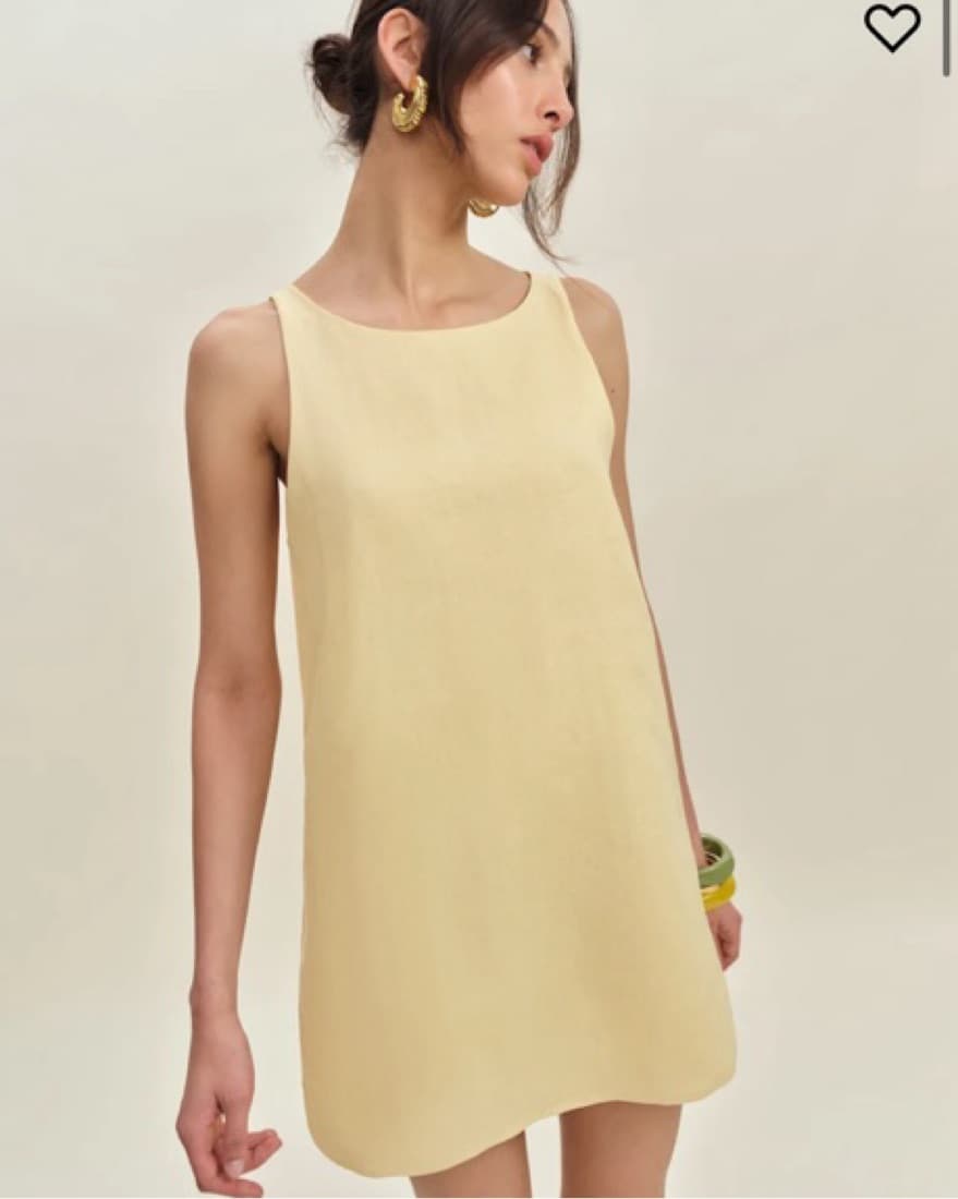 Reformation Jessie Linen Dress - Image 1