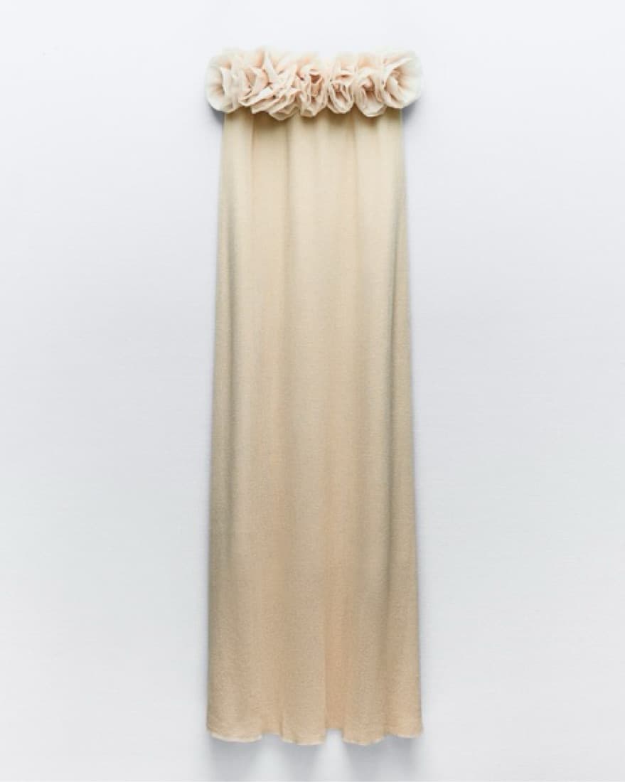Zara Long Rose Dress - Image 2