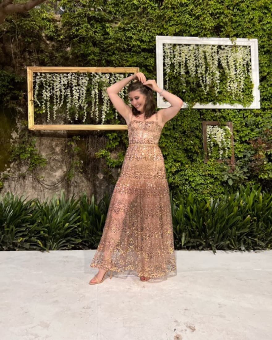 Runway Midnight Gown in Gold - Image 4