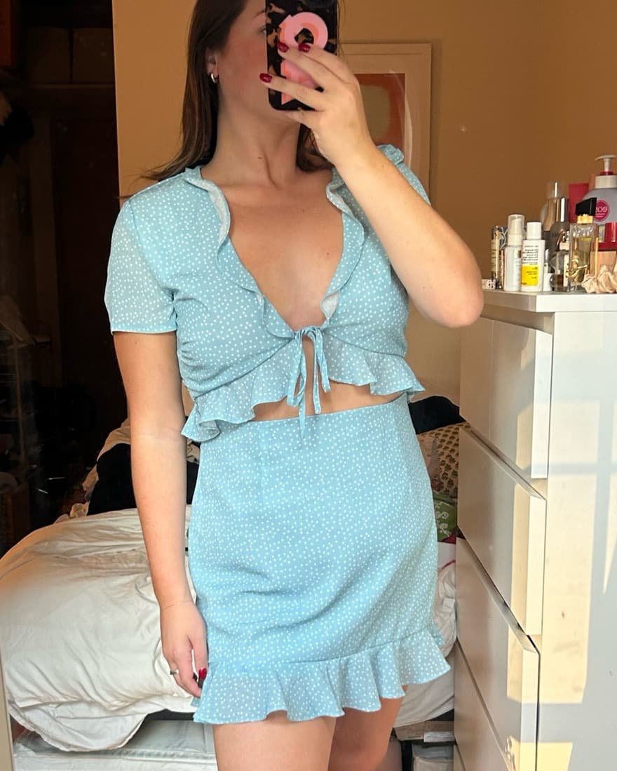 Revolve blue Cut Out Mini Dress - Image 1