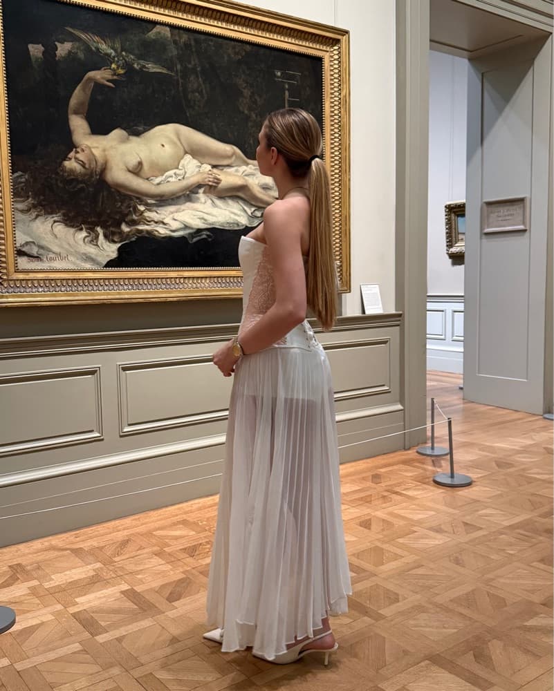 Alice And Olivia Pleated Maxi Skirt  - Image 3