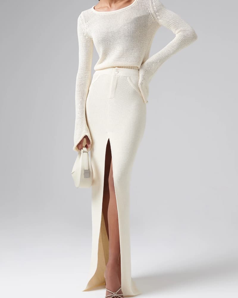 Aya Muse Maxi Knit Skirt  - Image 1