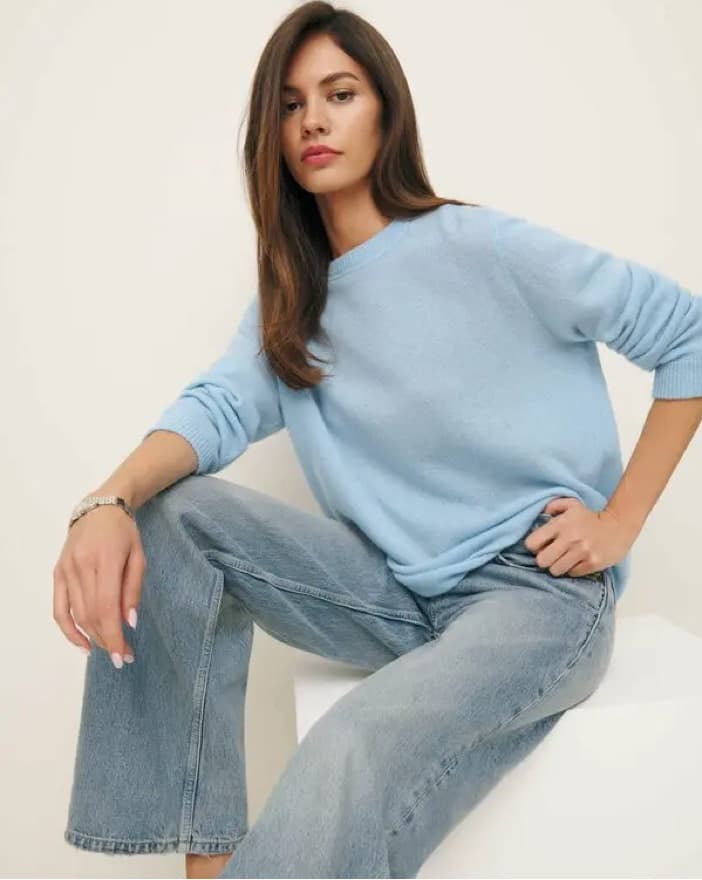 Reformation Boyfriend Cashmere Pullover - Image 1