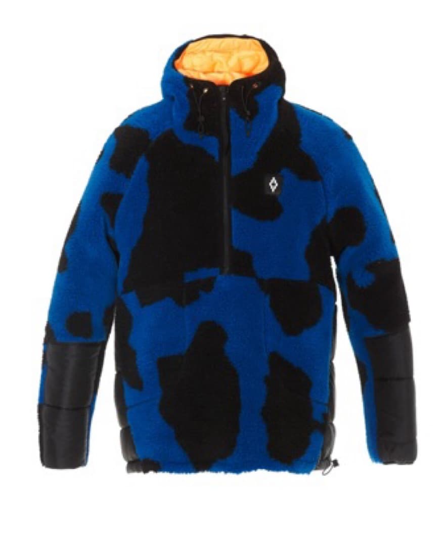 Marcelo Burlon Blue Camo Fleece Puffer - Image 1