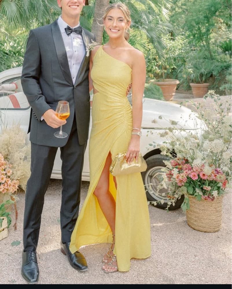 Ramy Brook Yellow Gown - Image 3