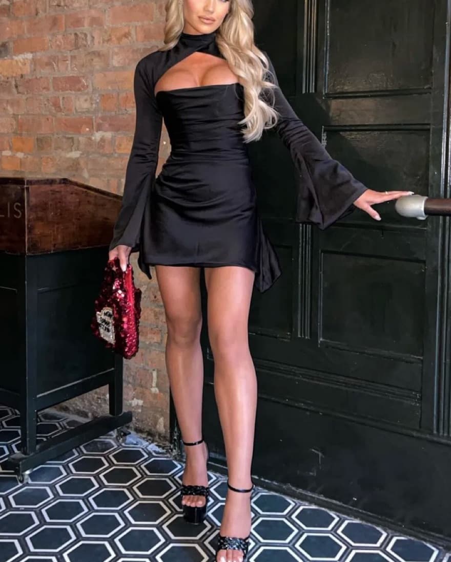 House Of CB Toira Draped Corset Dress  - Image 5