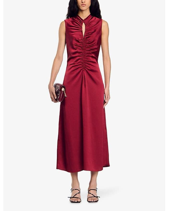 Sandro Draped Dress - Image 1