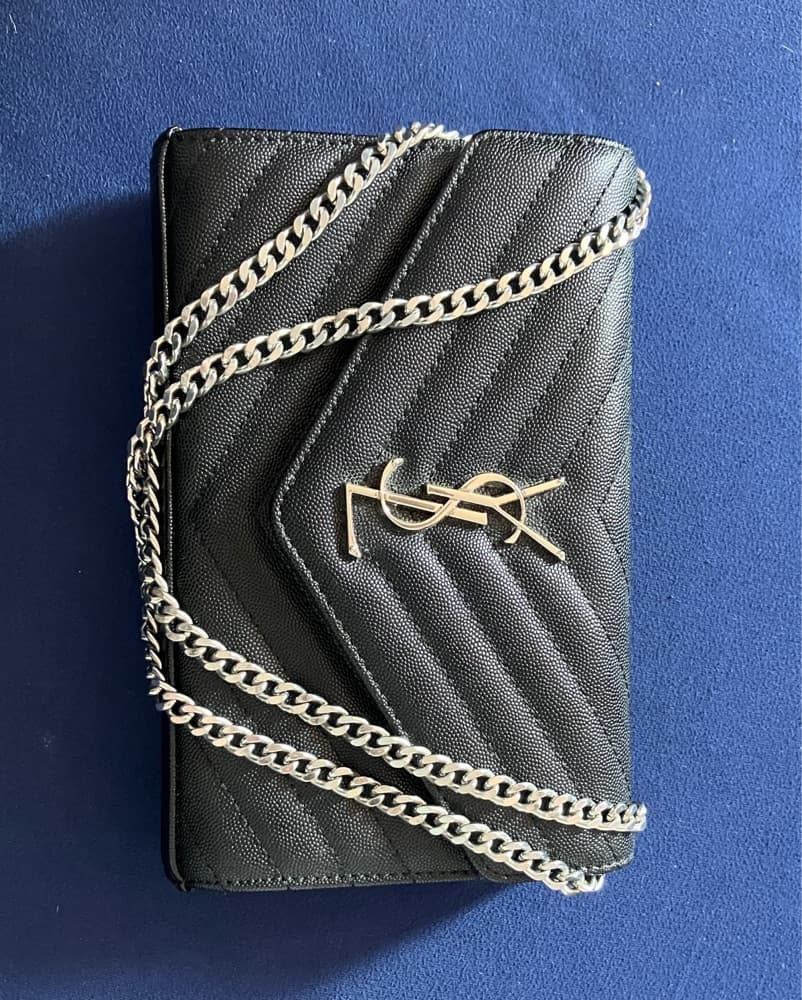 Sleek YSL Chain Wallet Clutch - Image 3