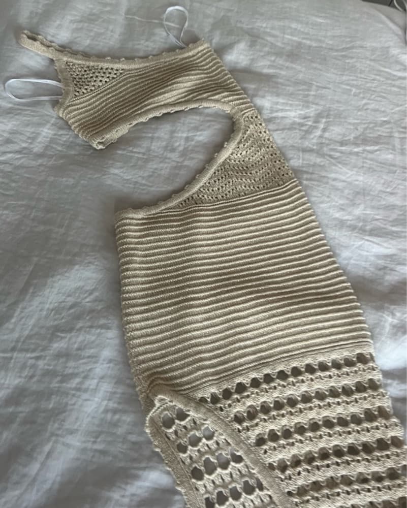 Retrofete Moretti Crochet Dress - Image 6