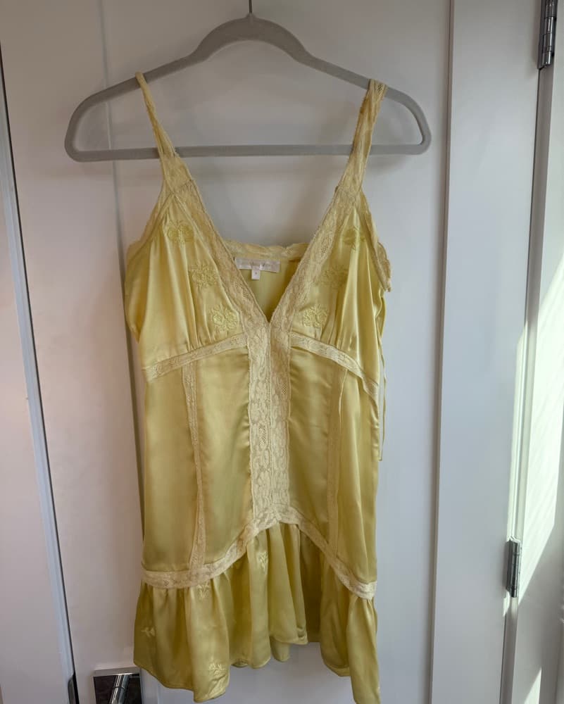 Love Shack Fancy Silk Mini Dress - Image 1