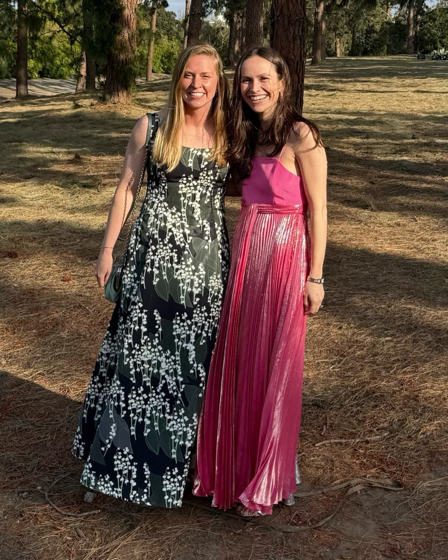 Alice + Olivia Pink Pleated Maxi Dress - Image 2