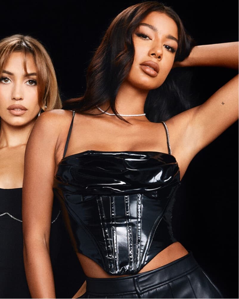Sleek Vinyl Corset - Image 1