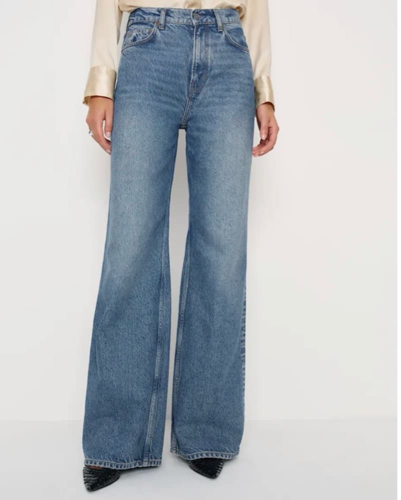 Reformation High Rise Wide Leg Jeans - Image 1