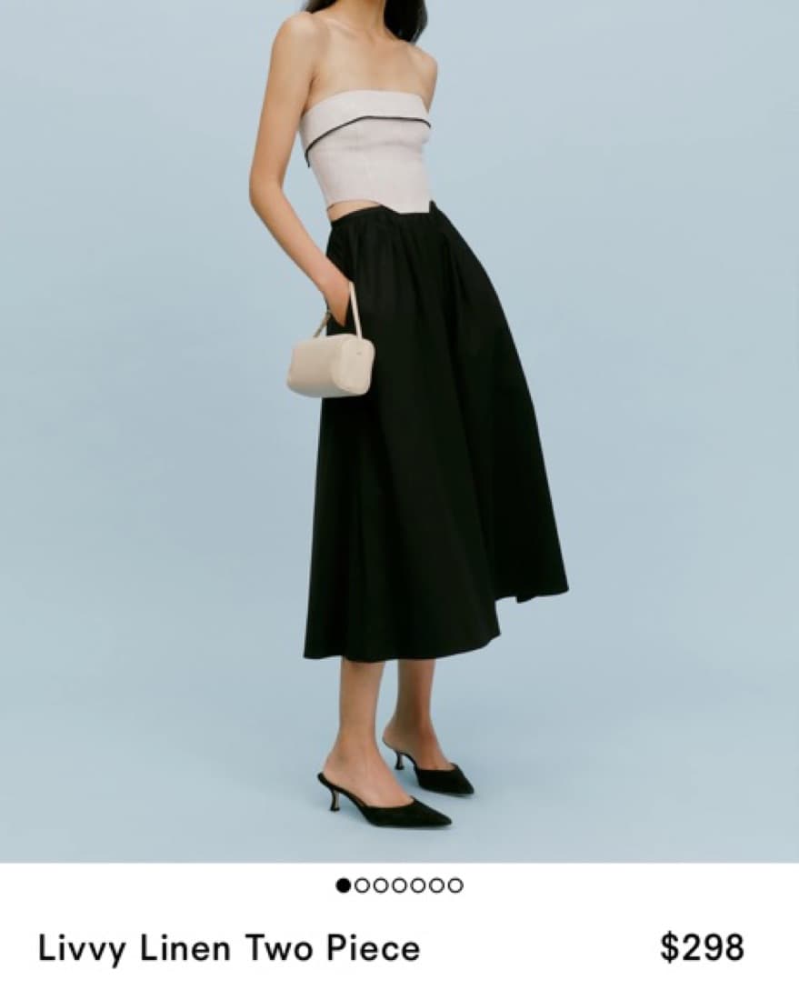 Reformation Livvy Linen Two Piece  - Image 1