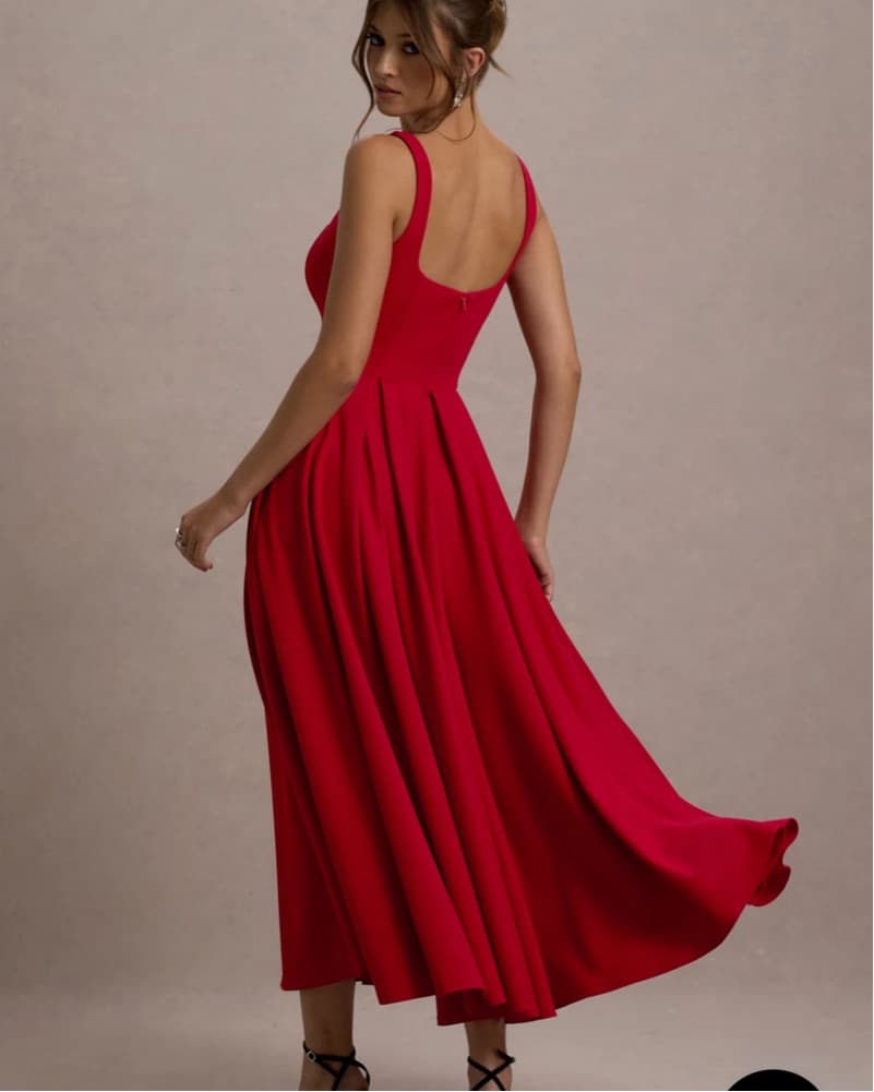 Red Club L London Midi Dress - Image 2
