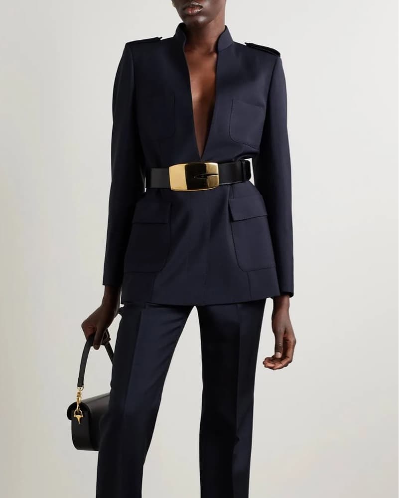 Gucci Wool Belted Blazer - Image 3