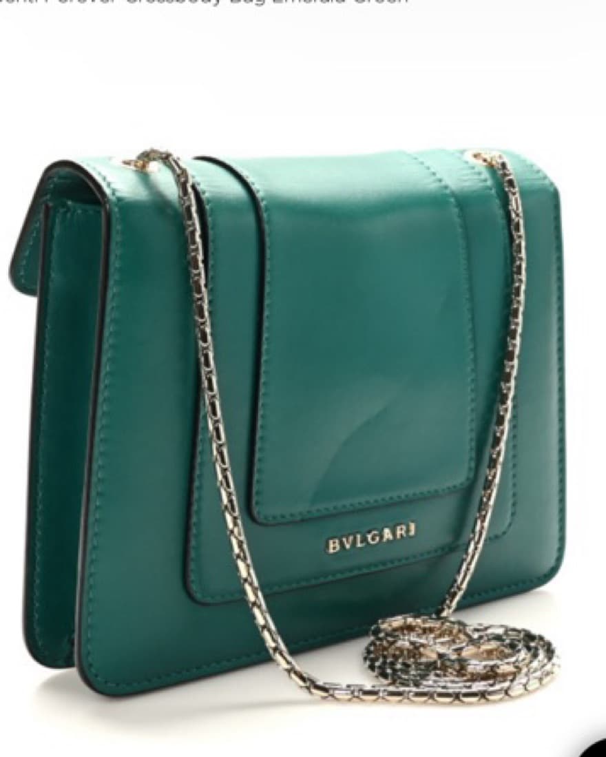Bvlgari Serpenti Green Leather Crossbody - Image 3