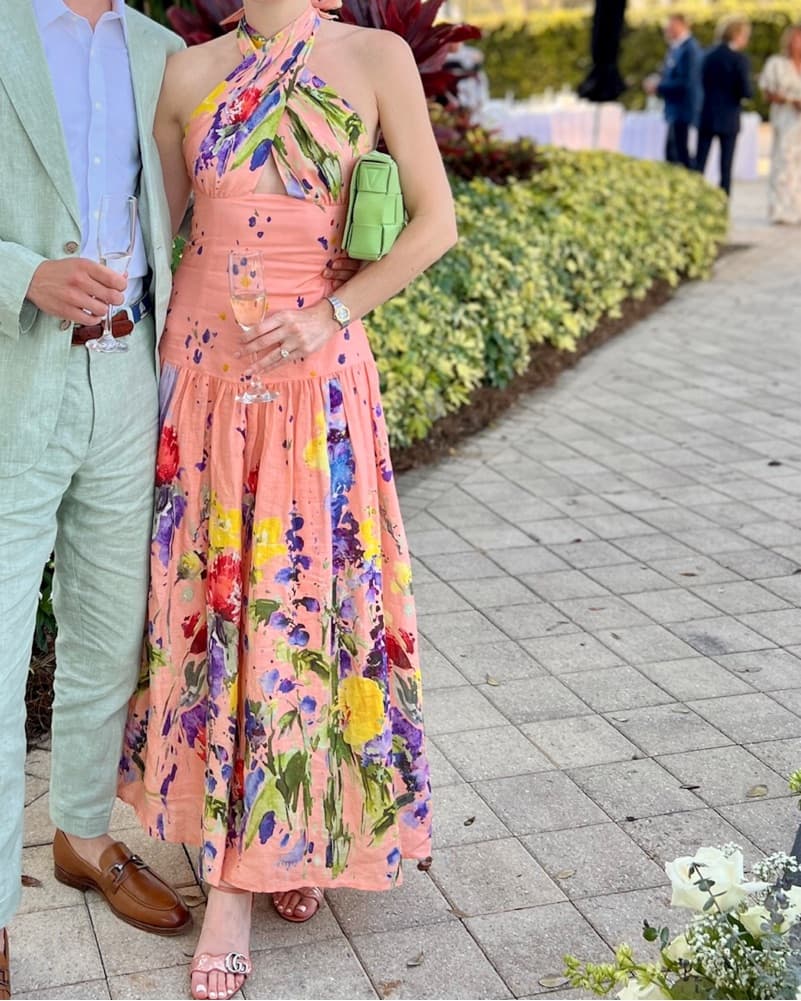 SILVIA TCHERASSI Zaira Floral Halter - Image 1