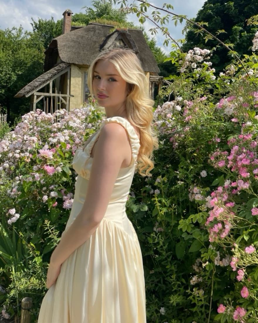 Cream Satin Sundress - Image 1