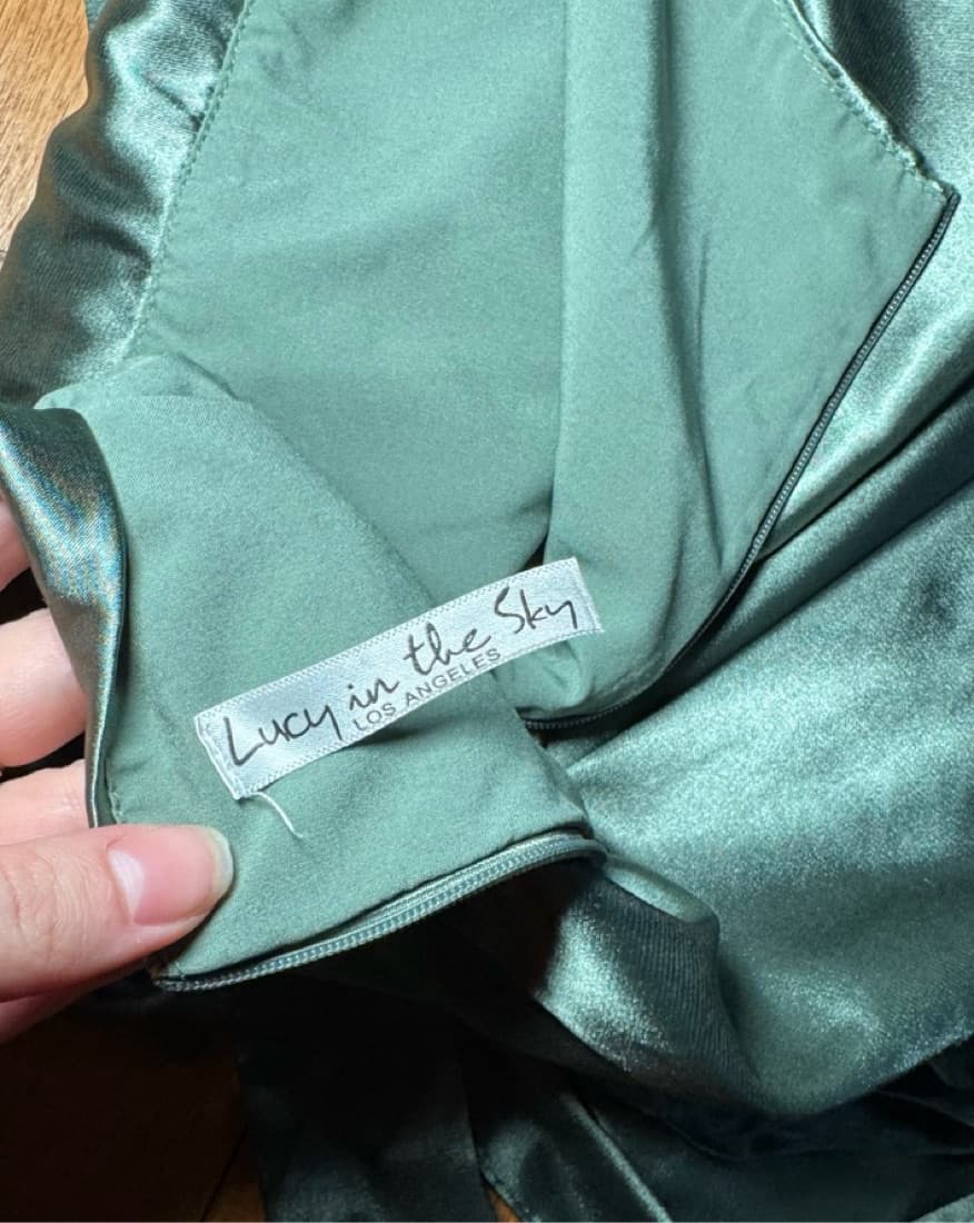 Sleek Satin Halter Dress - Image 2