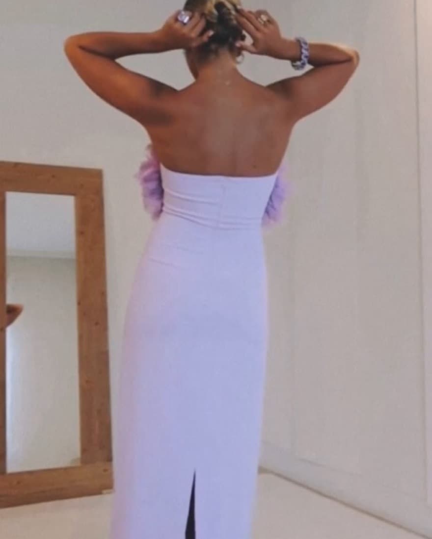 Redondo Brand Lilac Ruffle Dress - Image 4