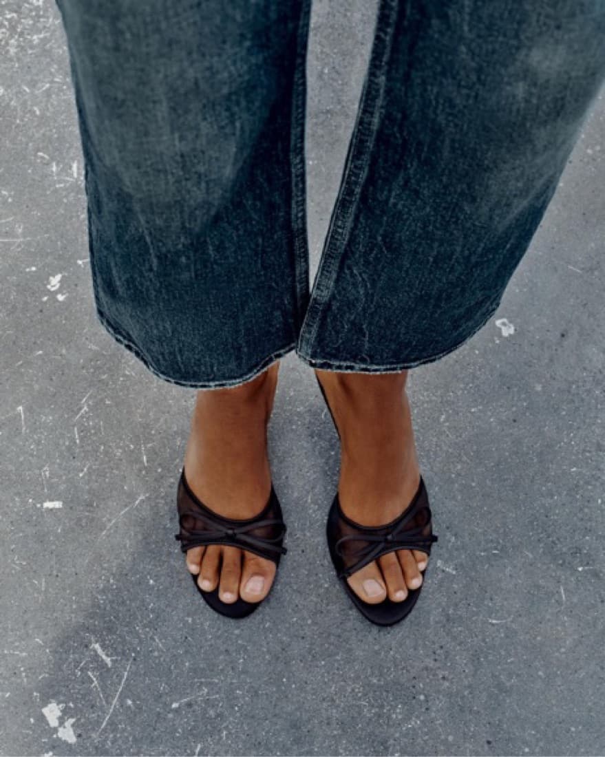 Mesh Bow Sandals - Image 3