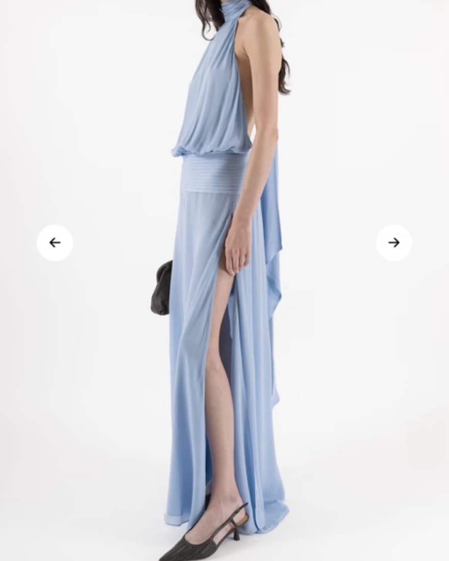 Arakii Deep Halter Open Back Dress  - Image 4